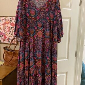 NATURAL LIFE Vibrant Floral Maxi Dress
